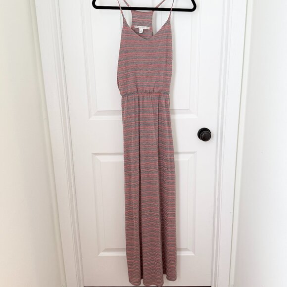 Women LC Lauren Conrad Racerback Striped Maxi Dress in Blush Pink Size Small - Picture 1 of 7